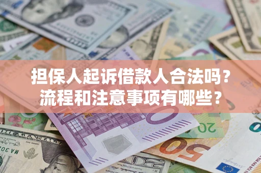 北京担保人起诉借款人合法吗？流程和注意事项有哪些？