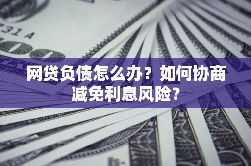 北京网贷负债怎么办？如何协商减免利息风险？