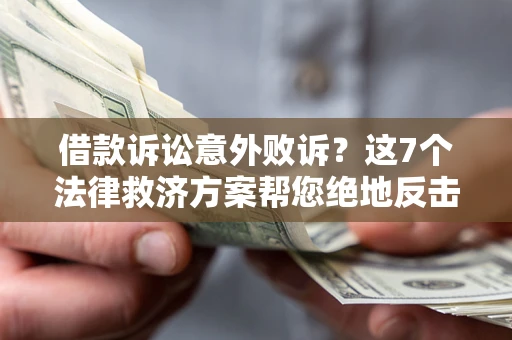 北京借款诉讼意外败诉？这7个法律救济方案帮您绝地反击！